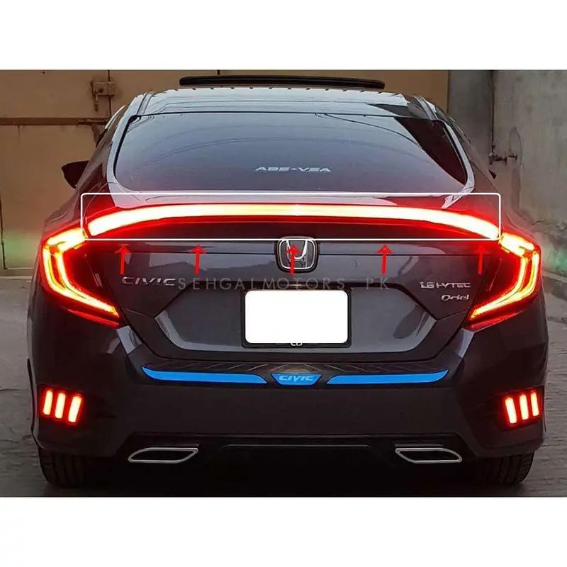Honda Civic Complete Led Spoiler 2016 - 2021 1