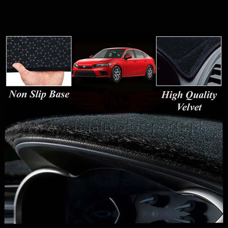 Honda Civic Dashboard Mat Velvet Model 2022-2023 1