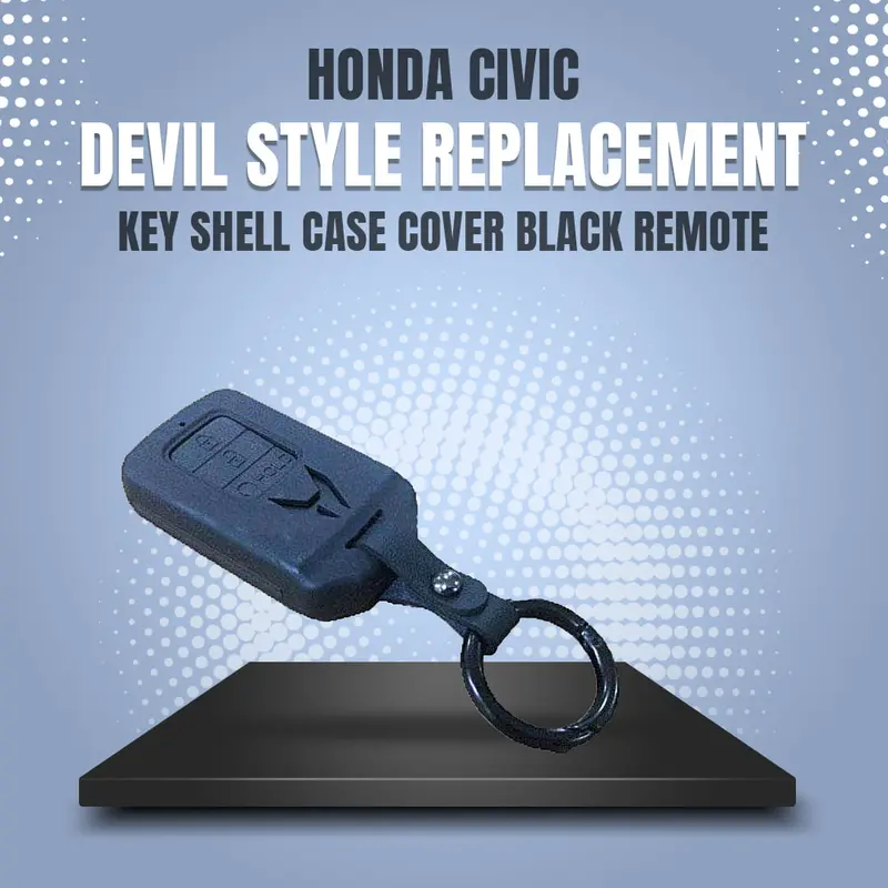 Honda Civic Devil Style Remote Key Shell Case Cover Black 2016 - 2021 - Replacement Casing 1