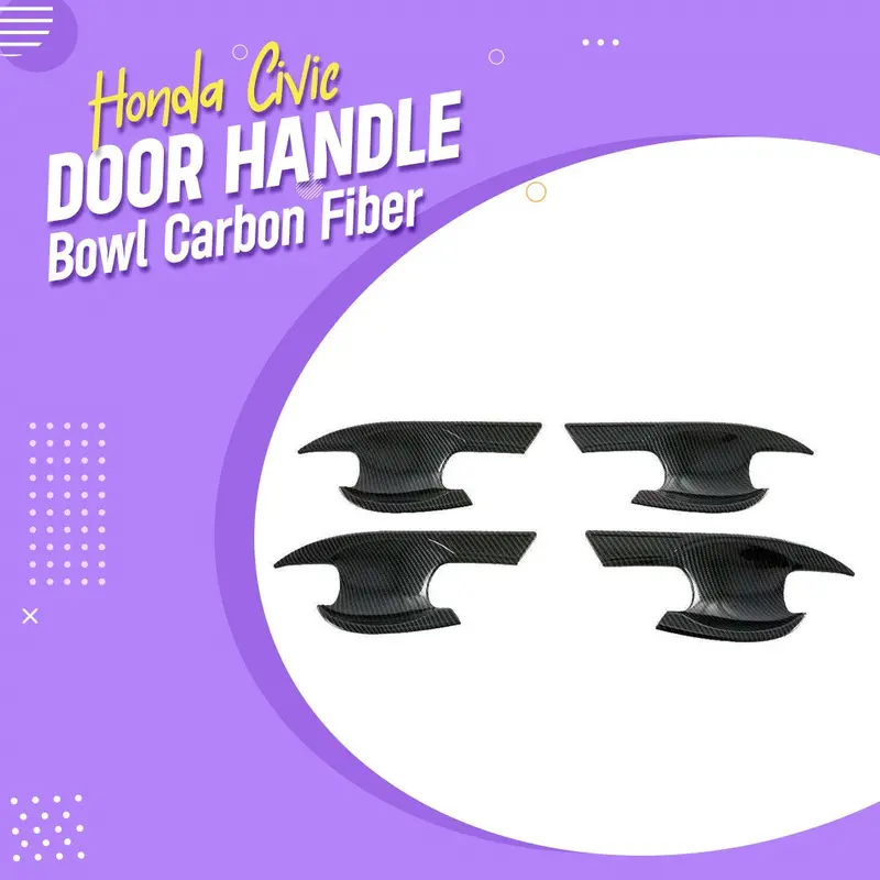 Honda Civic Door Handle Bowl Carbon Fiber 2022 - 2025 1