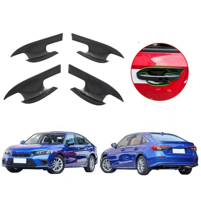 Honda Civic Door Handle Bowl Carbon Fiber Model 2022-2024 1