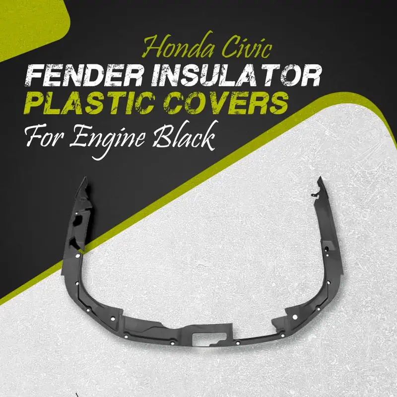 Honda Civic Fender Insulator Plastic Covers For Engine Black 2022 - 2025 1