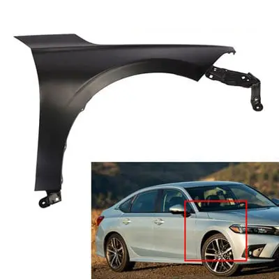 Honda Civic Fenders Black 1 Pc Right Side 2022 - 2026 1