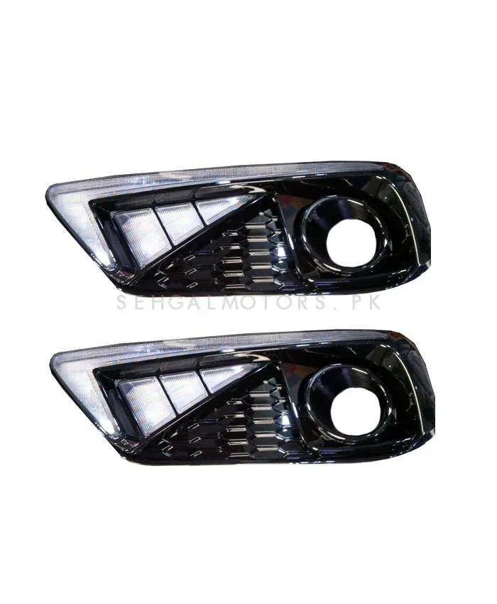 Honda Civic Fog Lamps Lights Drl Cover Nike Style 2016 - 2021 2