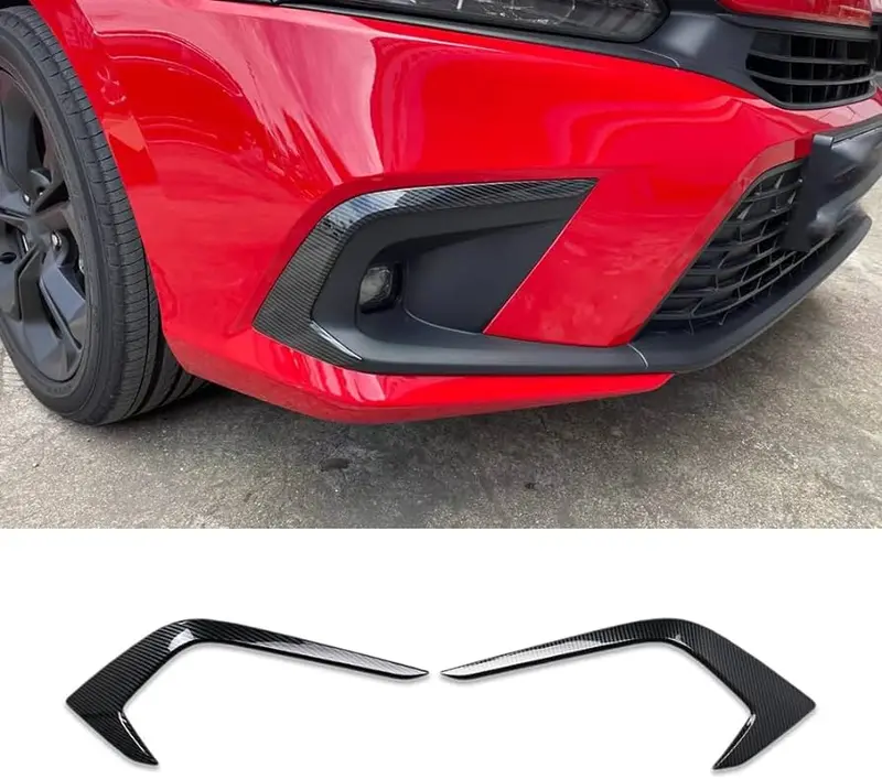 Honda Civic Fog Light Trim Carbon Fiber Model 2022-2024 1