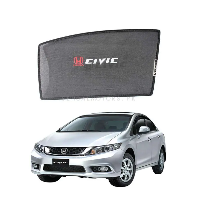 Honda Civic Foldable & Flexible Sunshade With Logo 2012 - 2016 - Side Sun Shade 1