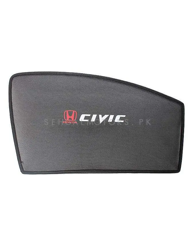 Honda Civic Foldable & Flexible Sunshade With Logo 2017 - 2021 - Side Sun Shade | Parda 2