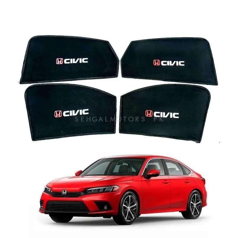 Honda Civic Foldable & Flexible Sunshade With Logo 2022 - 2025 - Side Sun Shade 1