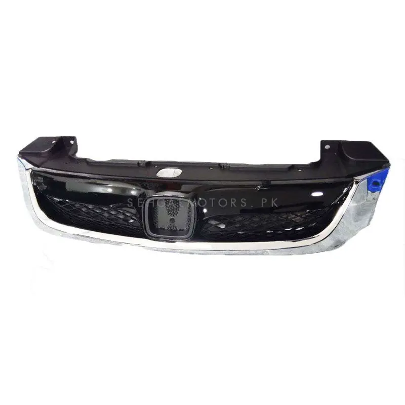 Honda Civic Front Glossy Black Chrome Grille 2012 - 2016 1