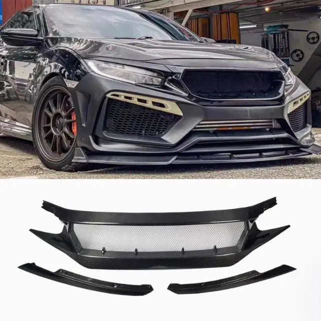 Honda Civic Front Grille Mesh Style 2016 - 2021 1