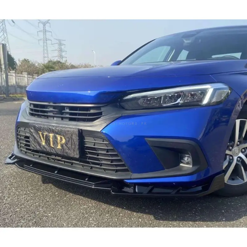 Honda Civic Front Splitter Batman Style Unpainted 2022 - 2025 1