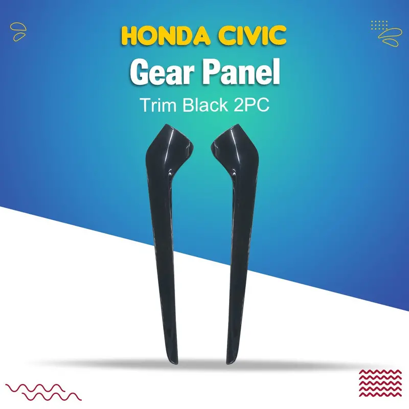 Honda Civic Gear Panel Trim Black 2Pc 2022 - 2025 1