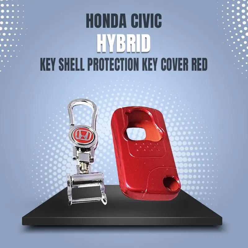Honda Civic Hybrid Key Shell Case Cover Red 2005 - 2010 1