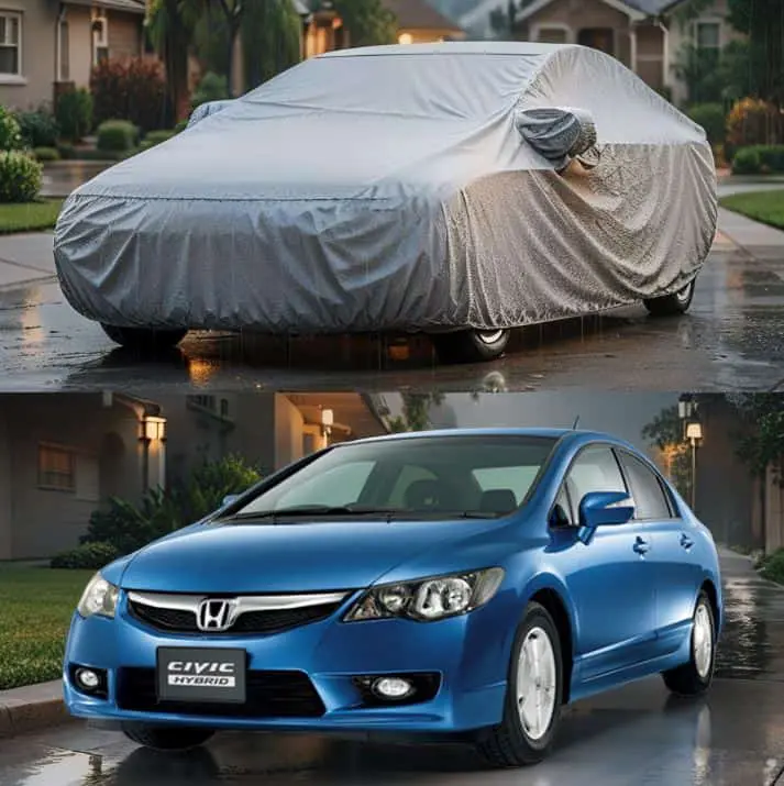 Honda Civic Hybrid Maximus Non Woven Car Top Cover 2005 - 2010 - - Scratchproof And Waterproof - Without Belt 1