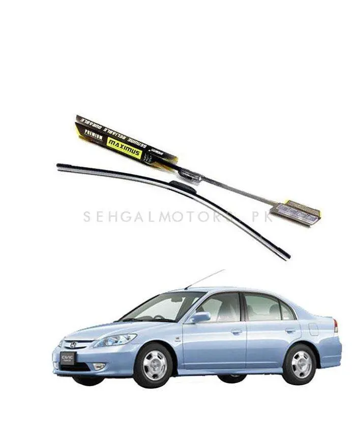 Honda Civic Hybrid Maximus Premium Silicone Wiper Blades 2002 - 2006 1