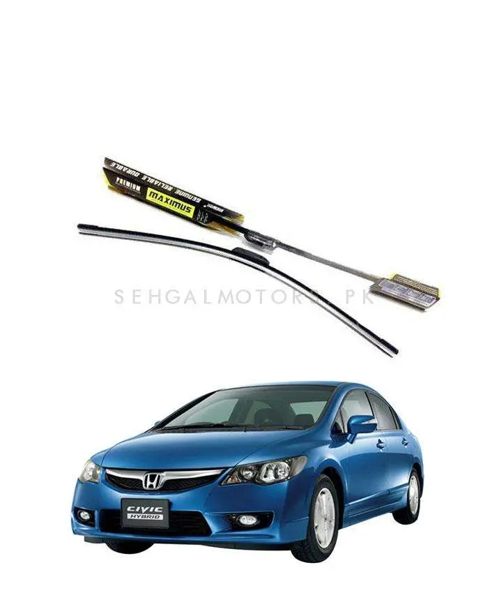 Honda Civic Hybrid Maximus Premium Silicone Wiper Blades 2005 - 2010 1