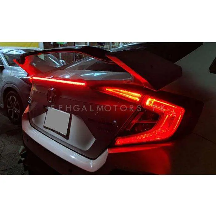 Honda Civic Kantara Back Led Spoiler 2016 - 2021 1