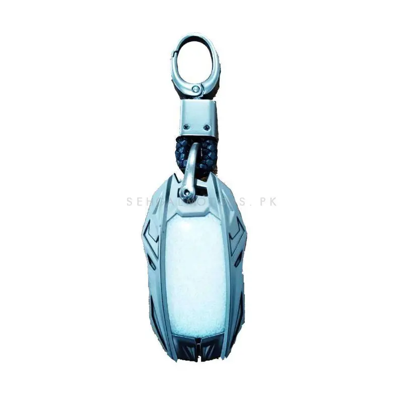 Honda Civic Key Shell Case Cover Grey 4 Button 2022 - 2025 - With Keychain - Replacement Casing 2