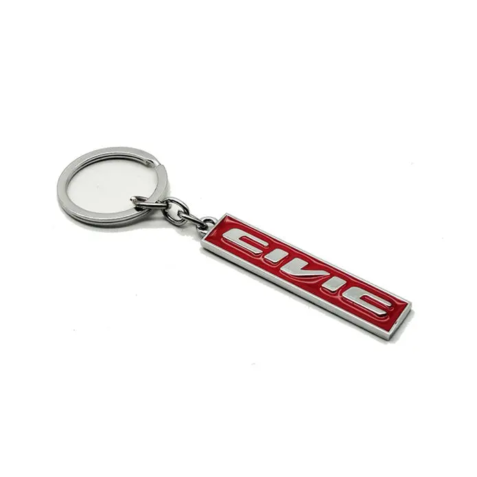 Honda Civic Keychain Keyring Red 2