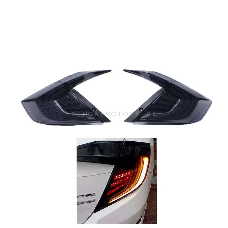 Honda Civic Lava Style Sequential Back Lamps Light Smoke Version 3 2