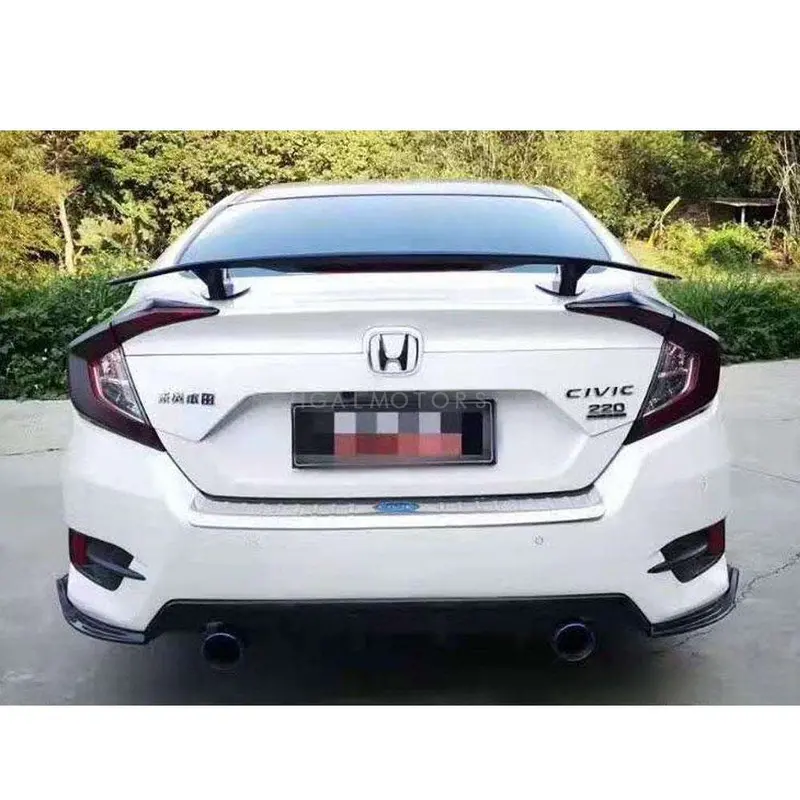 Honda Civic Lifted Wing Type Spoiler 2016 - 2021 1