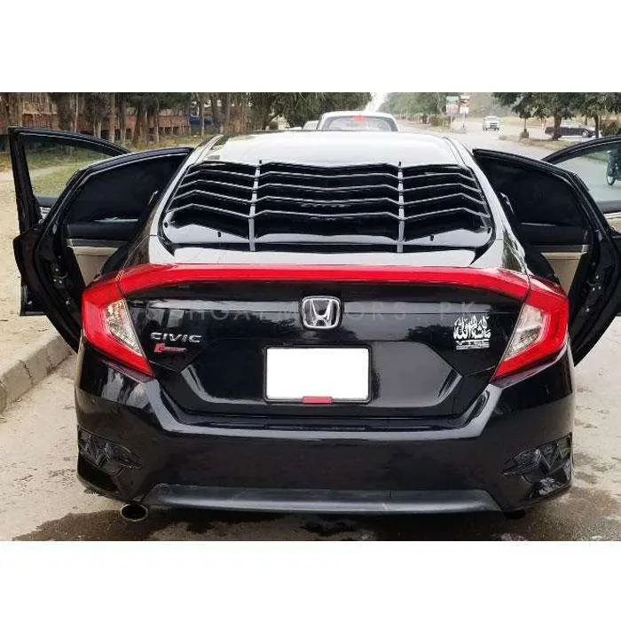 Honda Civic Louver Back Screen Rack Evo Style 2016 - 2021 2