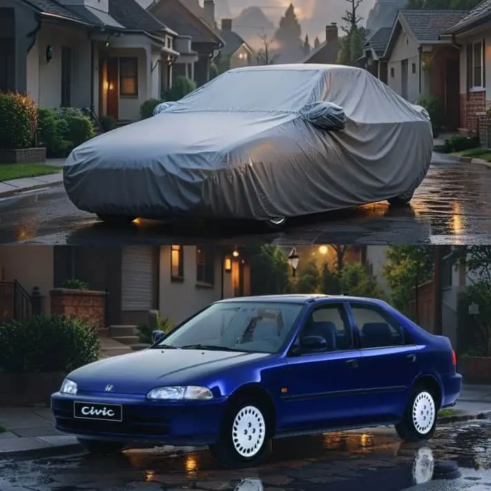 Honda Civic Maximus Non Woven Car Top Cover 1992 - 1995 - - Scratchproof And Waterproof - Without Belt 1