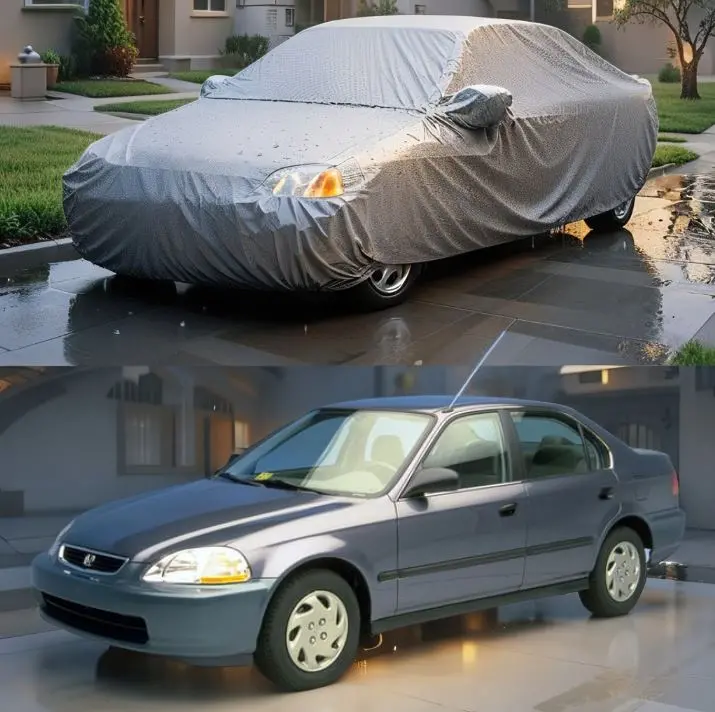 Honda Civic Maximus Non Woven Car Top Cover 1996 - 1999 - - Scratchproof And Waterproof - Without Belt 1