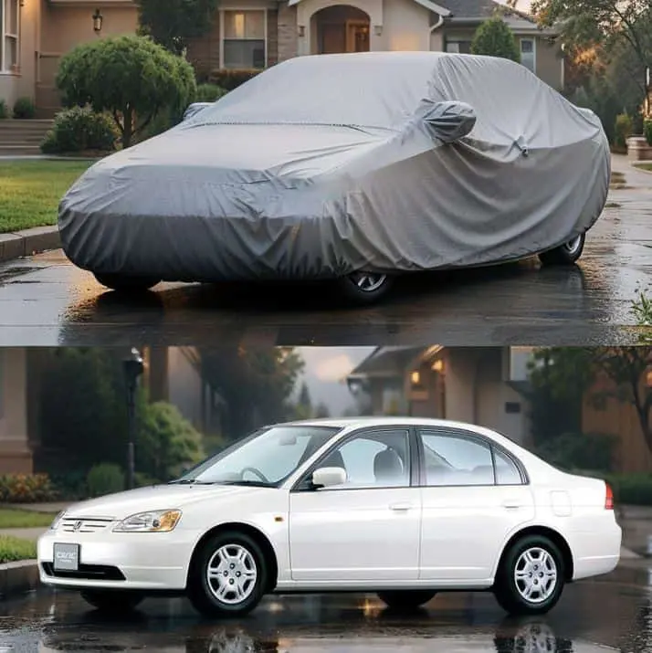 Honda Civic Maximus Non Woven Car Top Cover 2001 - 2004 - - Scratchproof And Waterproof - Without Belt 1