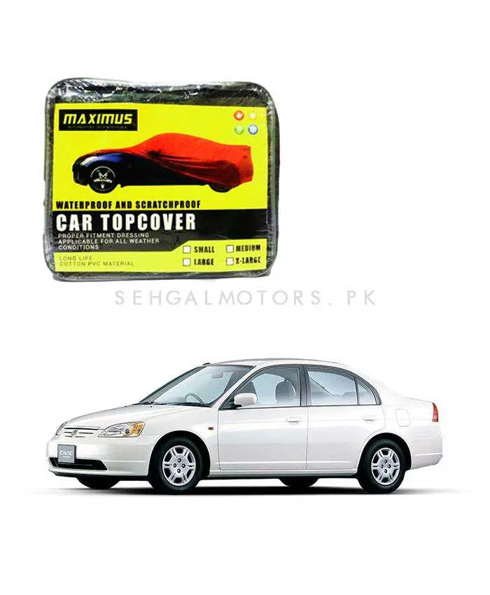 Honda Civic Maximus Non Woven Car Top Cover 2001 - 2004 - - Scratchproof And Waterproof - Without Belt 2