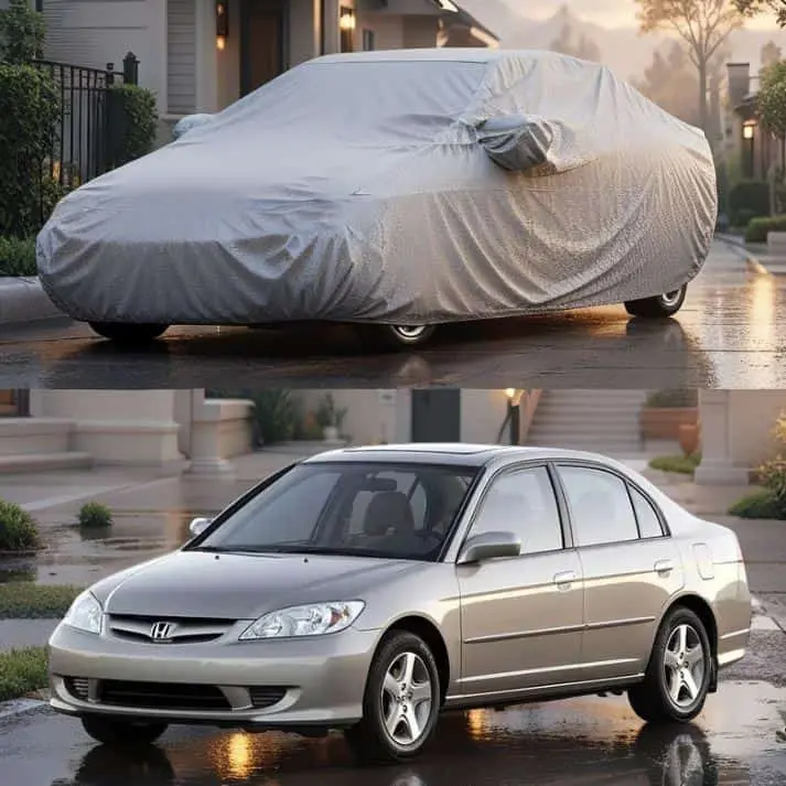 Honda Civic Maximus Non Woven Car Top Cover 2004 - 2006 - - Scratchproof And Waterproof - Without Belt 1