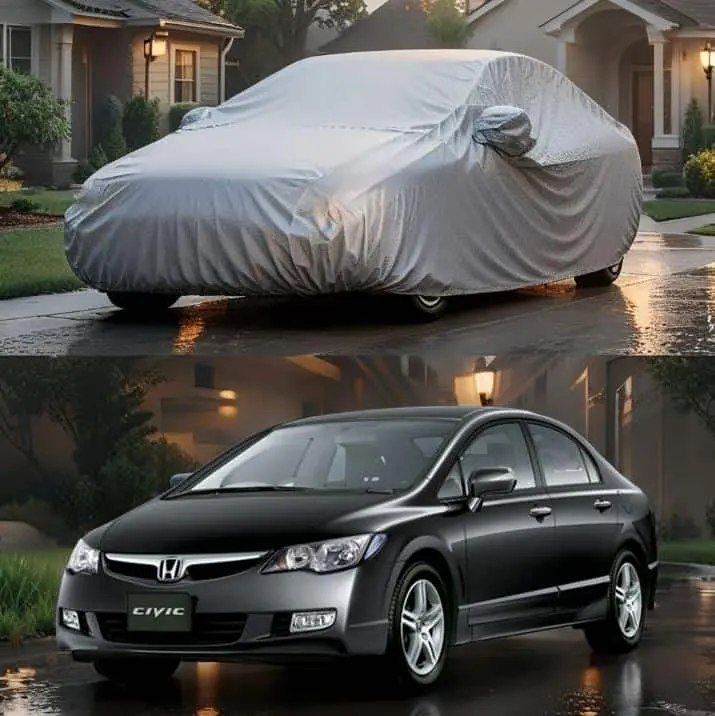 Honda Civic Maximus Non Woven Car Top Cover 2006 - 2012 - - Scratchproof And Waterproof - Without Belt 1