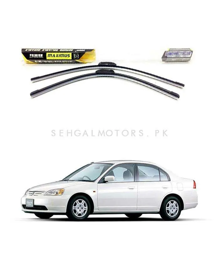 Honda Civic Maximus Premium Silicone Wiper Blades 2001 - 2004 1