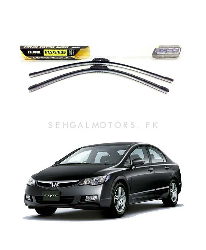 Honda Civic Maximus Premium Silicone Wiper Blades 2006 - 2012 1