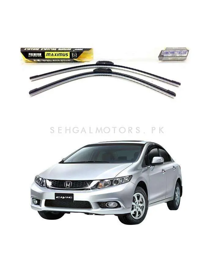 Honda Civic Maximus Premium Silicone Wiper Blades 2012 - 2016 1