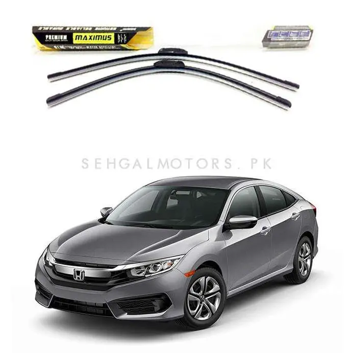 Honda Civic Maximus Premium Silicone Wiper Blades 2016 - 2021 1