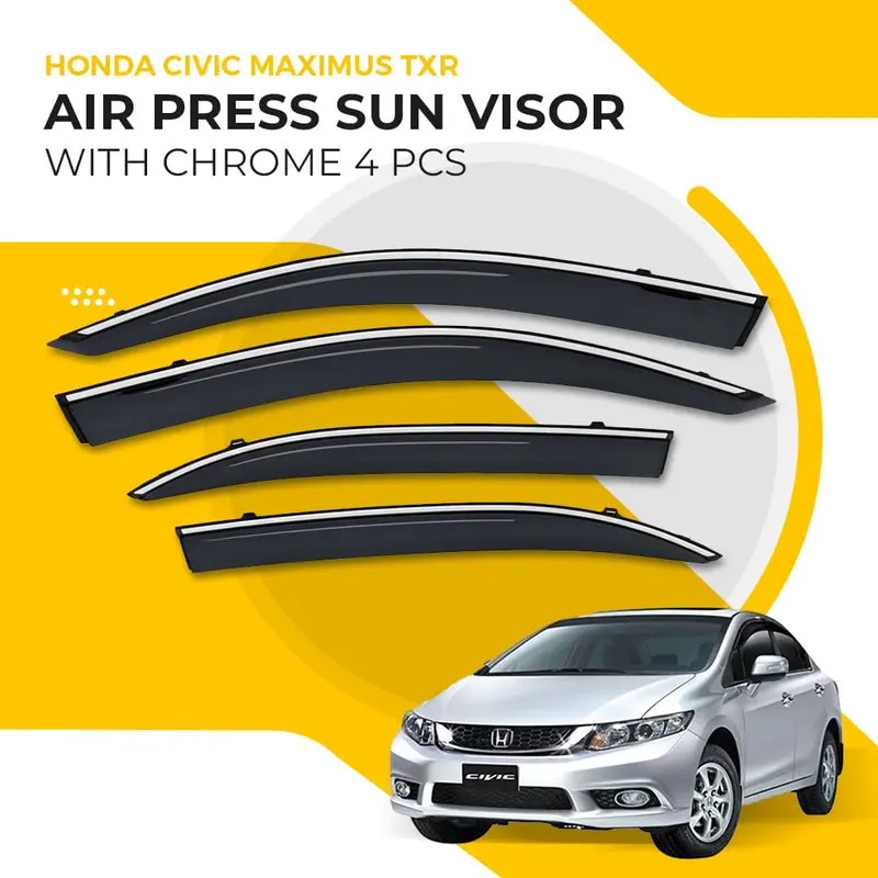 Honda Civic Maximus Txr Air Press Sun Visor With Chrome 2013 - 2015 1