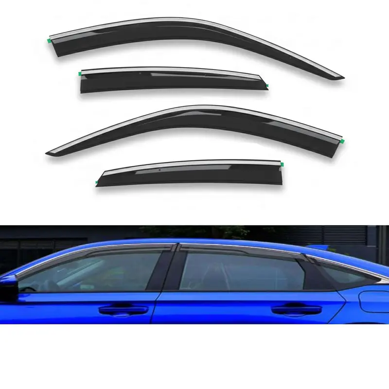 Honda Civic Maximus Txr Air Press Sun Visor With Chrome 4 Pcs 2022 - 2025 2