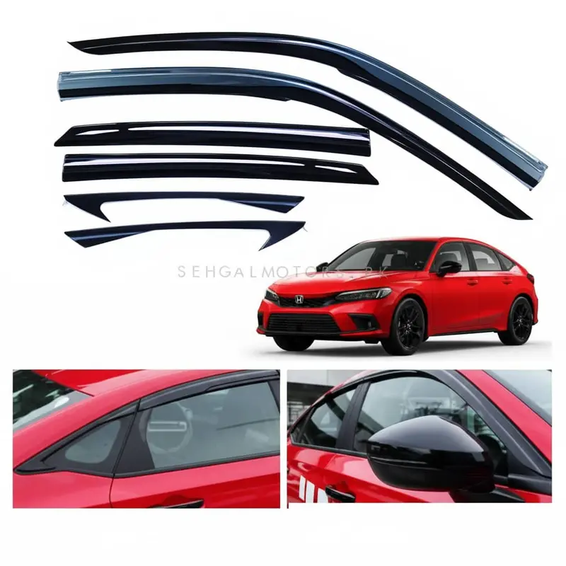 Honda Civic Maximus Txr Air Press Sun Visor With Chrome 6 Pcs 2022 - 2025 2