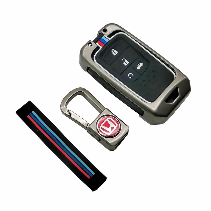 Honda Civic Metal Key Shell Case Cover With 4 Button 2016 - 2021 2