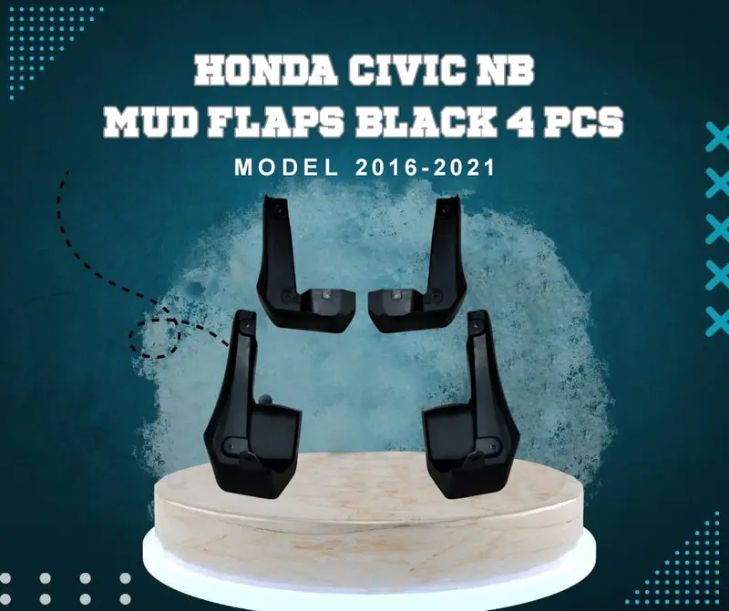 Honda Civic Mud Flaps 4 Pcs 2016 - 2021 - Car Mudguard | Fender Splash Guards 1
