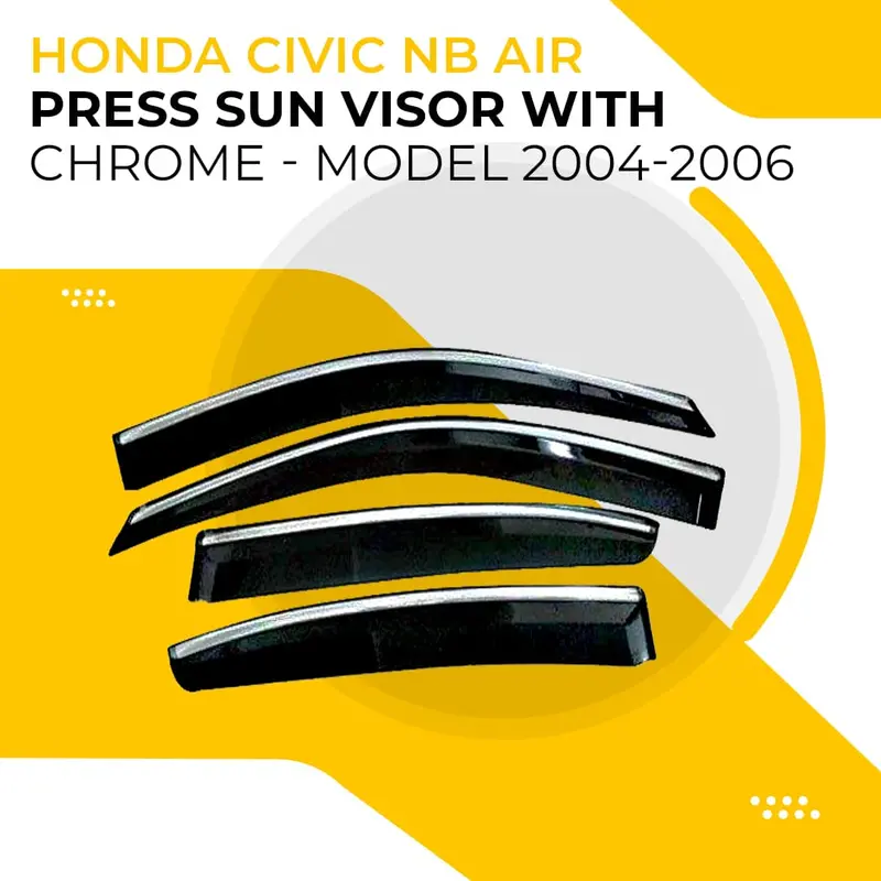 Honda Civic Nb Air Press Sun Visor With Chrome 2004 - 2006 1