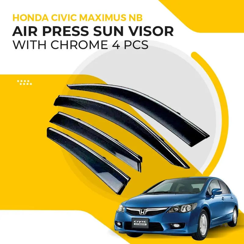 Honda Civic Nb Air Press Sun Visor With Chrome 2006 - 2012 1