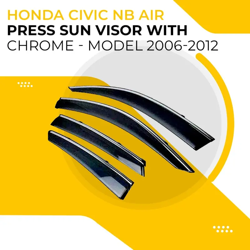 Honda Civic Nb Air Press Sun Visor With Chrome 2006 - 2012 2