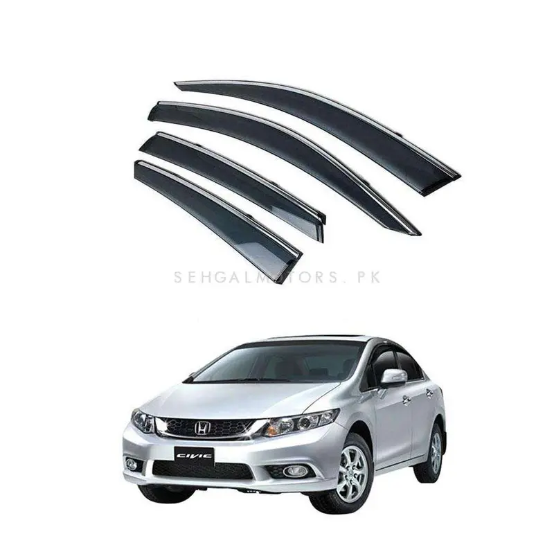 Honda Civic Nb Air Press Sun Visor With Chrome 2012 - 2016 2