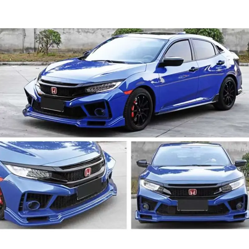 Honda Civic New Fc Rs Style Bodykit Front And Back Bumper 2016 - 2021 1