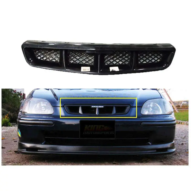 Honda Civic New Mugen Style Front Grille 1999 - 2001 2