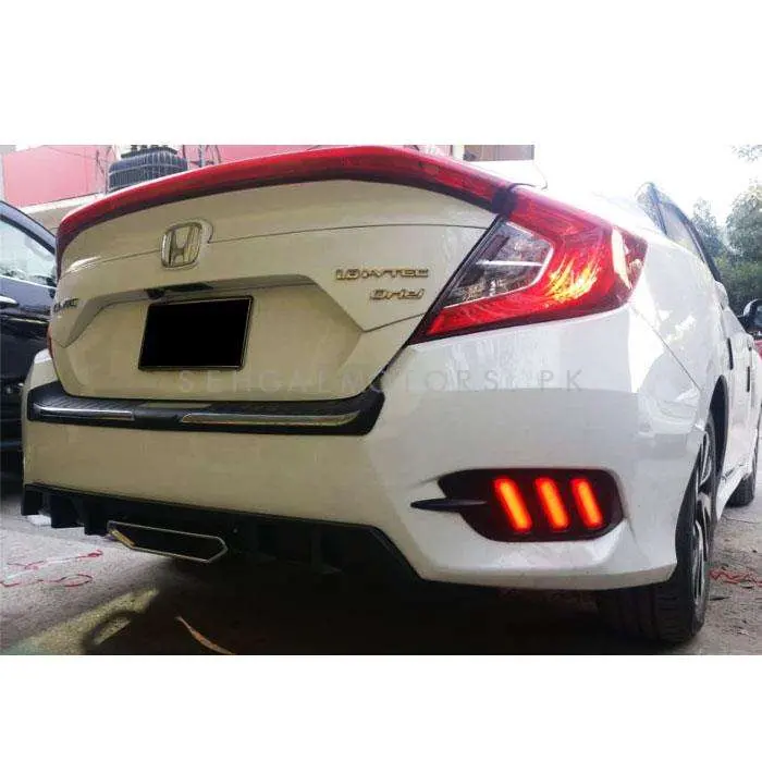 Honda Civic New Si Style Glossy Diffuser 2016 - 2021 1