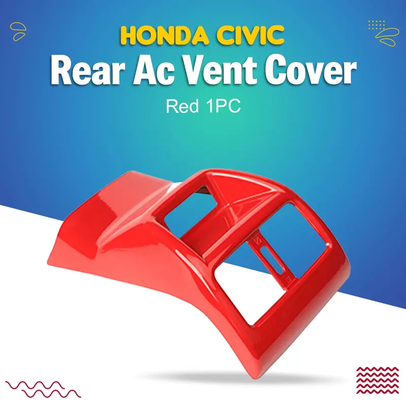 Honda Civic Rear Ac Vent Cover Red 1Pc 2022 - 2025 1
