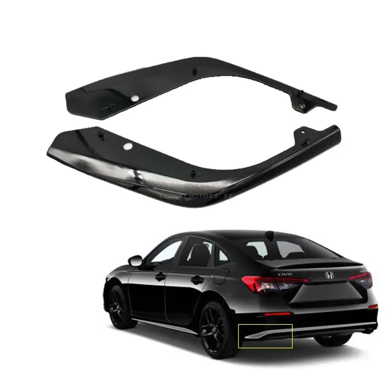 Honda Civic Rear Bumper Corners Slim Style 2Pc 2022 - 2025 1